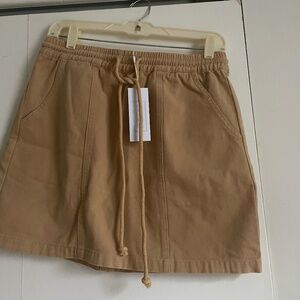 drawstring miniskirt